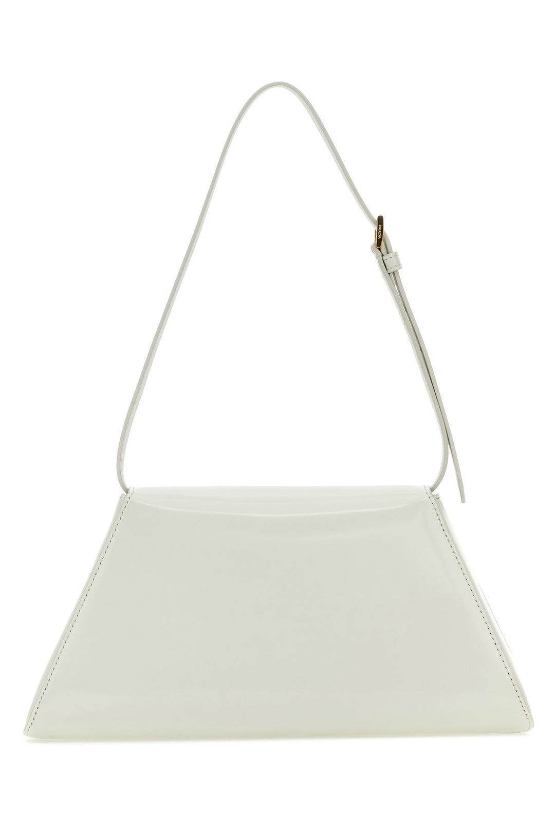 White leather shoulder bag