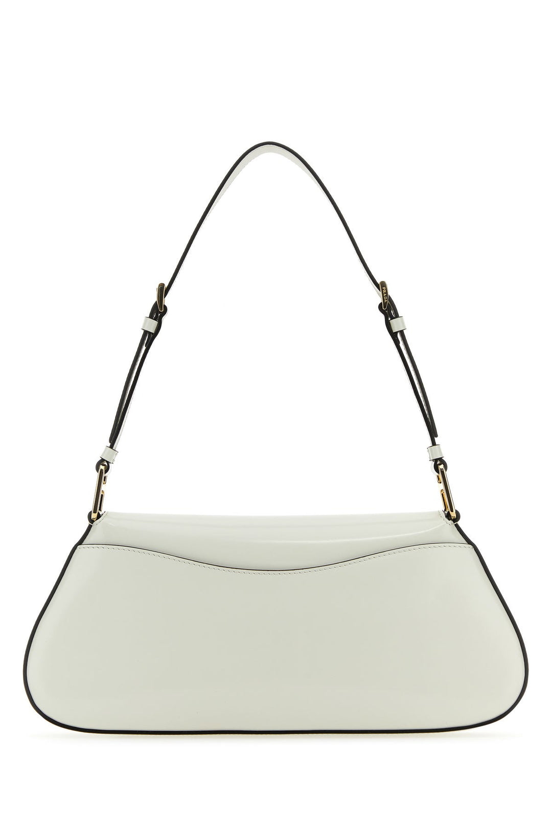 White leather shoulder bag