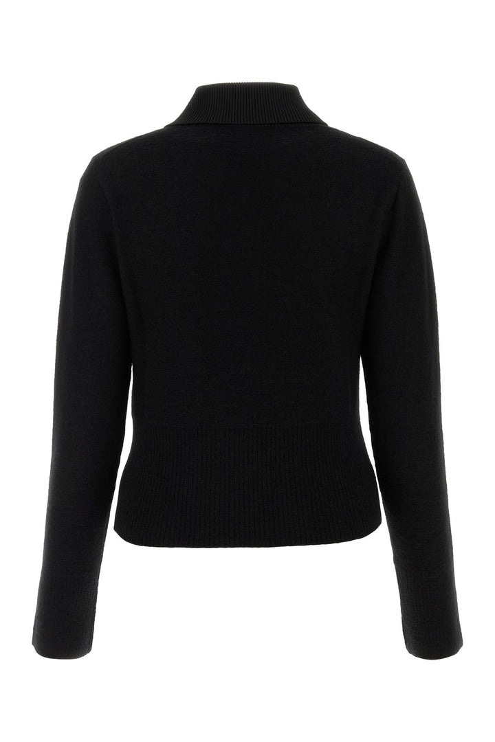 Black wool blend sweater