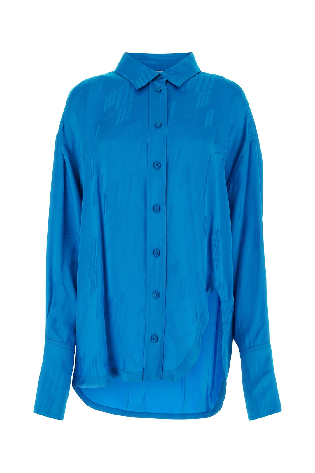 Turquoise satin Diana shirt