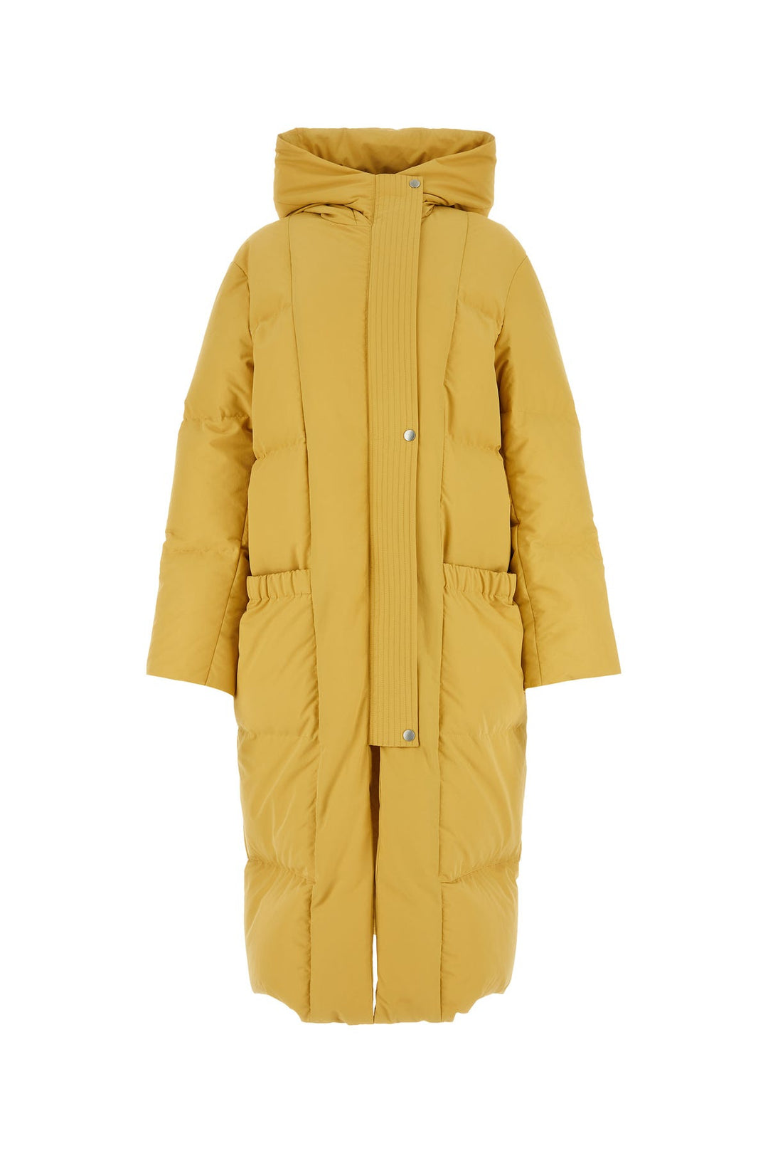 Mustard polyester down jacket