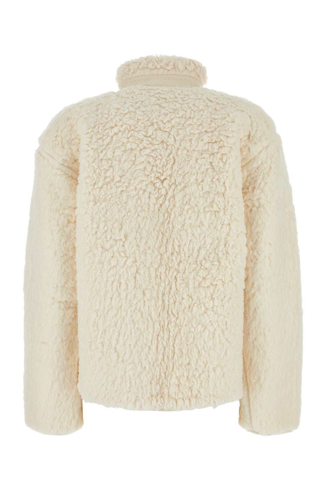 Ivory teddy fabric sweatshirt