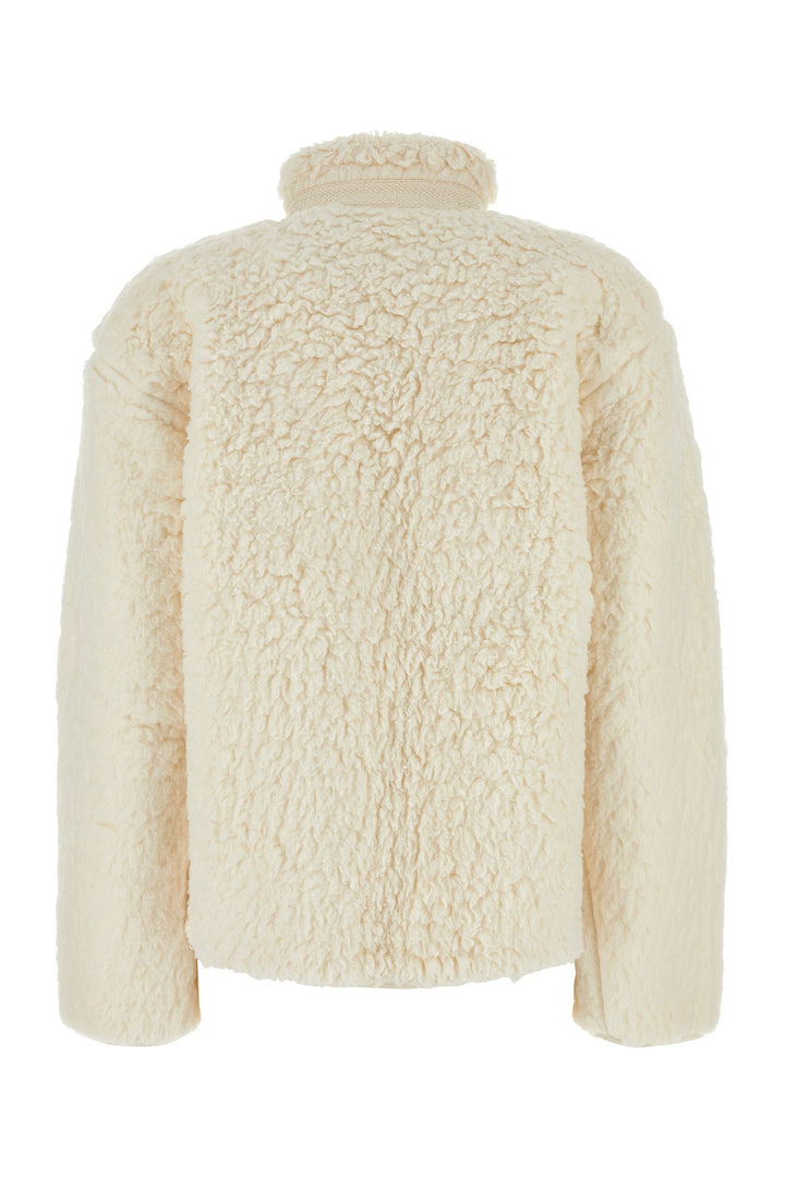 Ivory teddy fabric sweatshirt