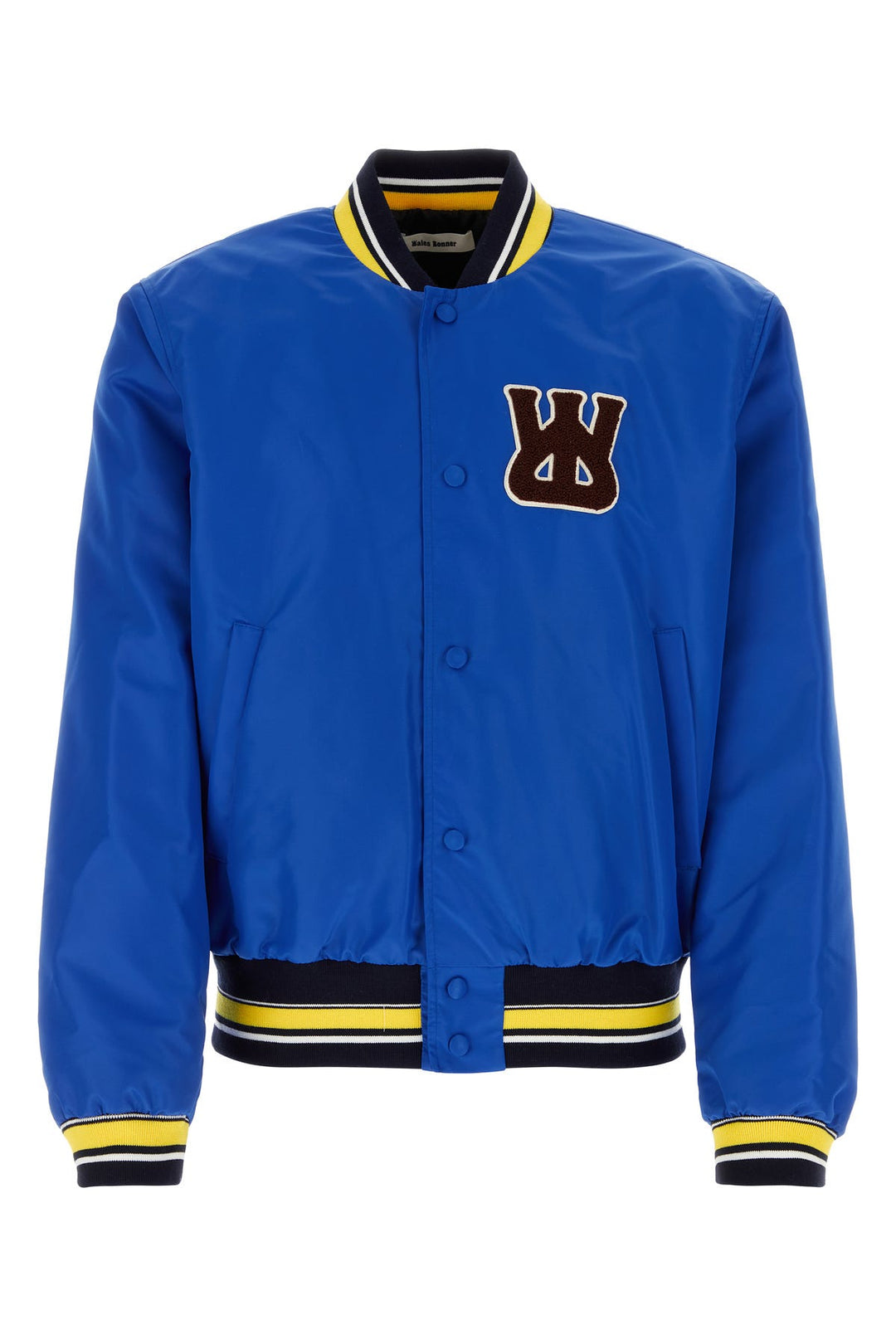 Electric blue nylon Sorbonne 56 bomber jacket