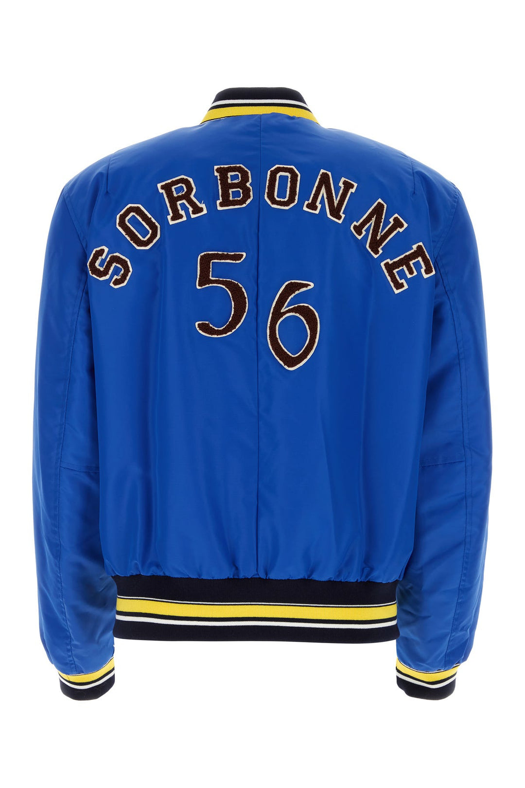 Electric blue nylon Sorbonne 56 bomber jacket