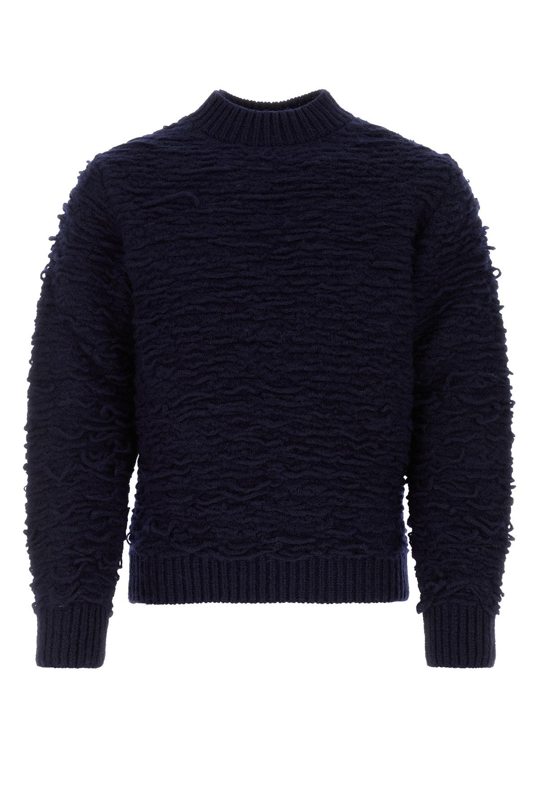 Navy blue wool sweater