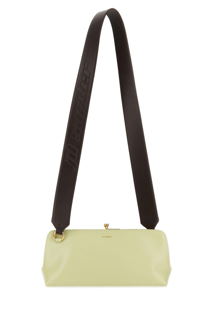 Pastel green leather small Goji shoulder bag