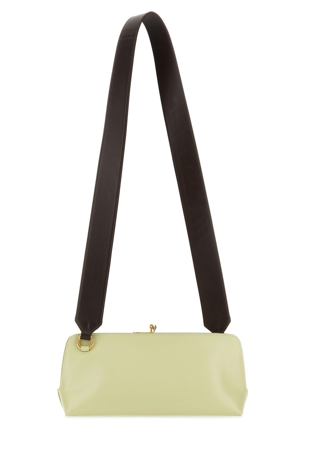 Pastel green leather small Goji shoulder bag