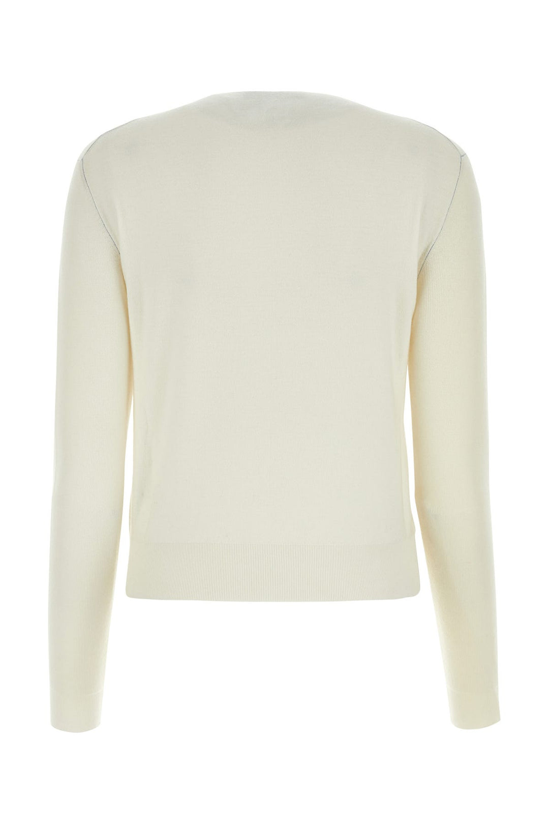 Ivory stretch cashmere blend sweater