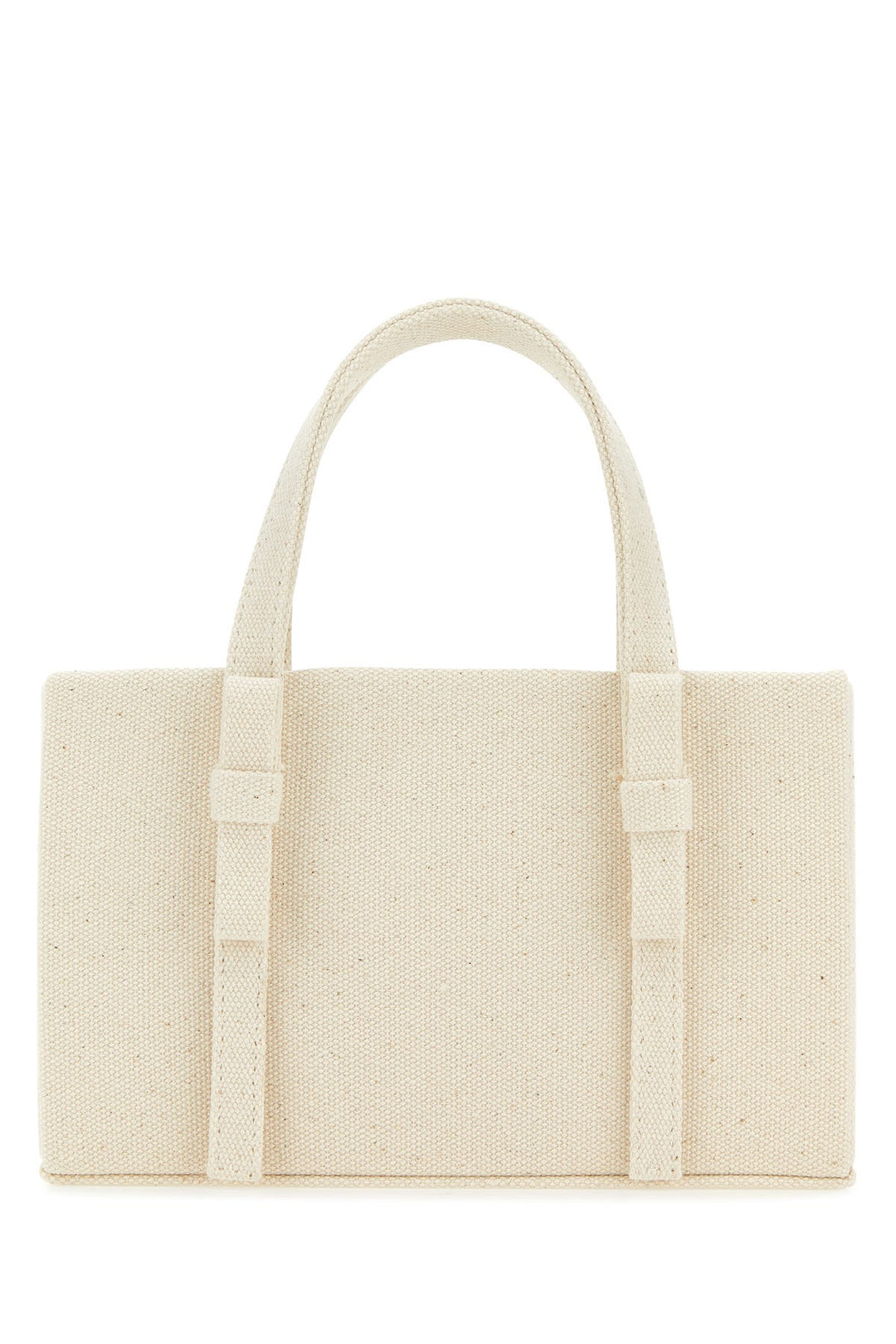 Ivory canvas handbag