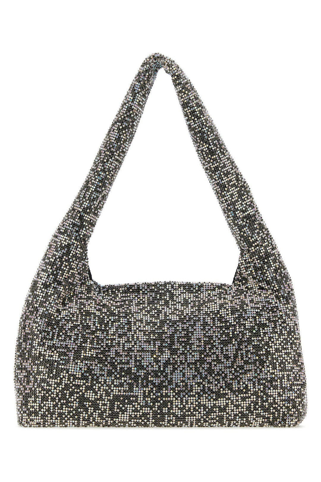 Black rhinestones handbag