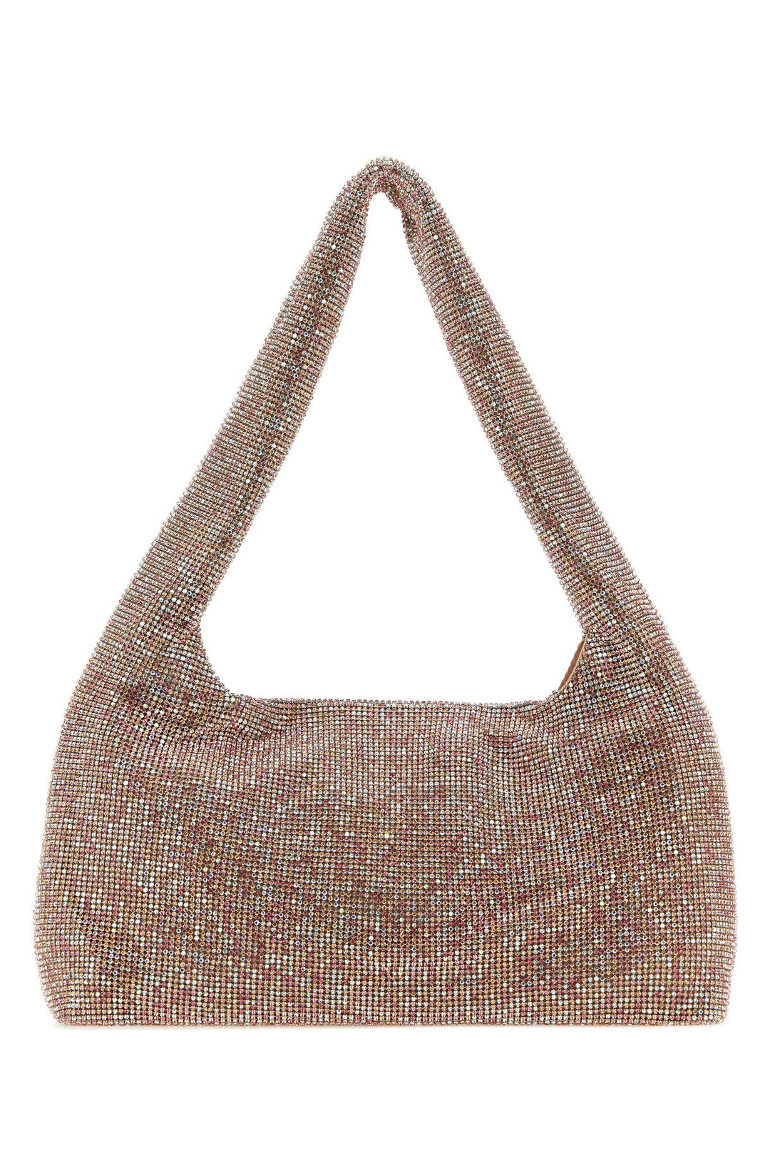 Powder pink rhinestones handbag