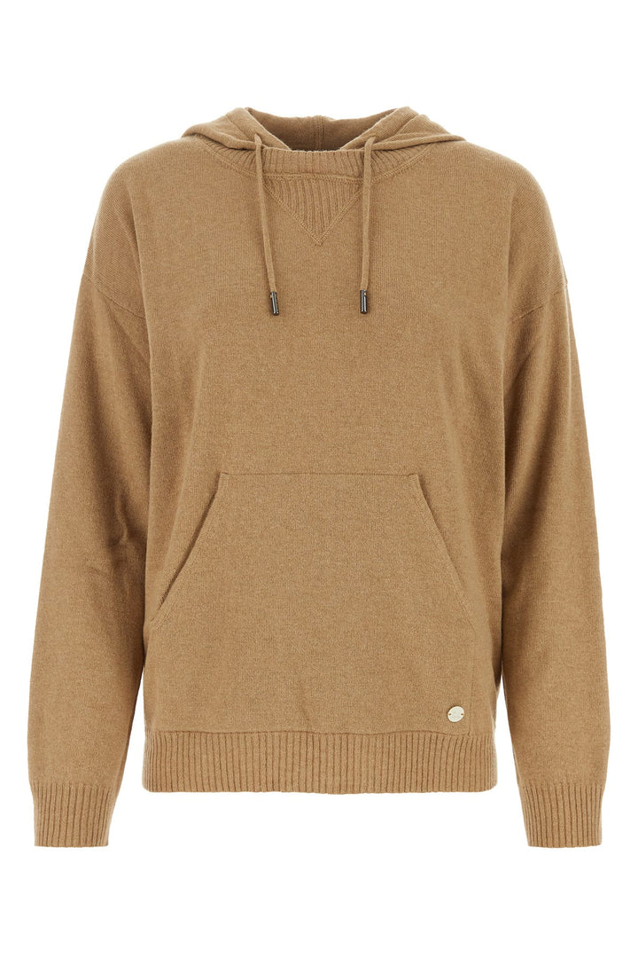 Camel nylon blend sweater