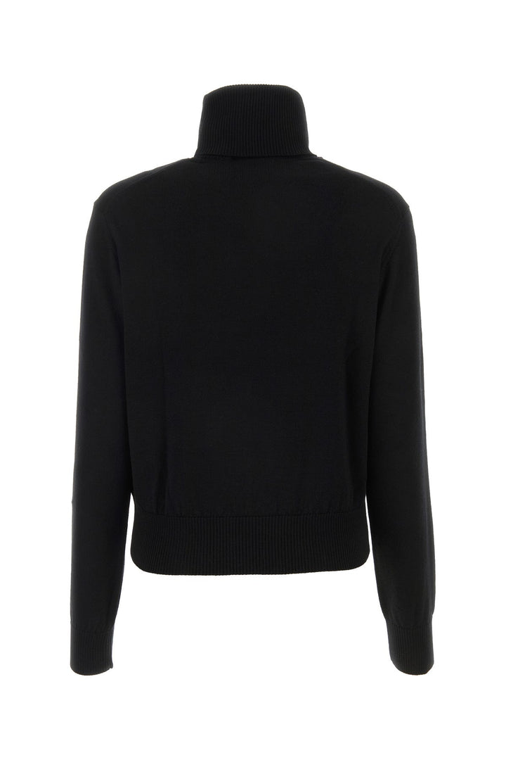 Black wool sweater