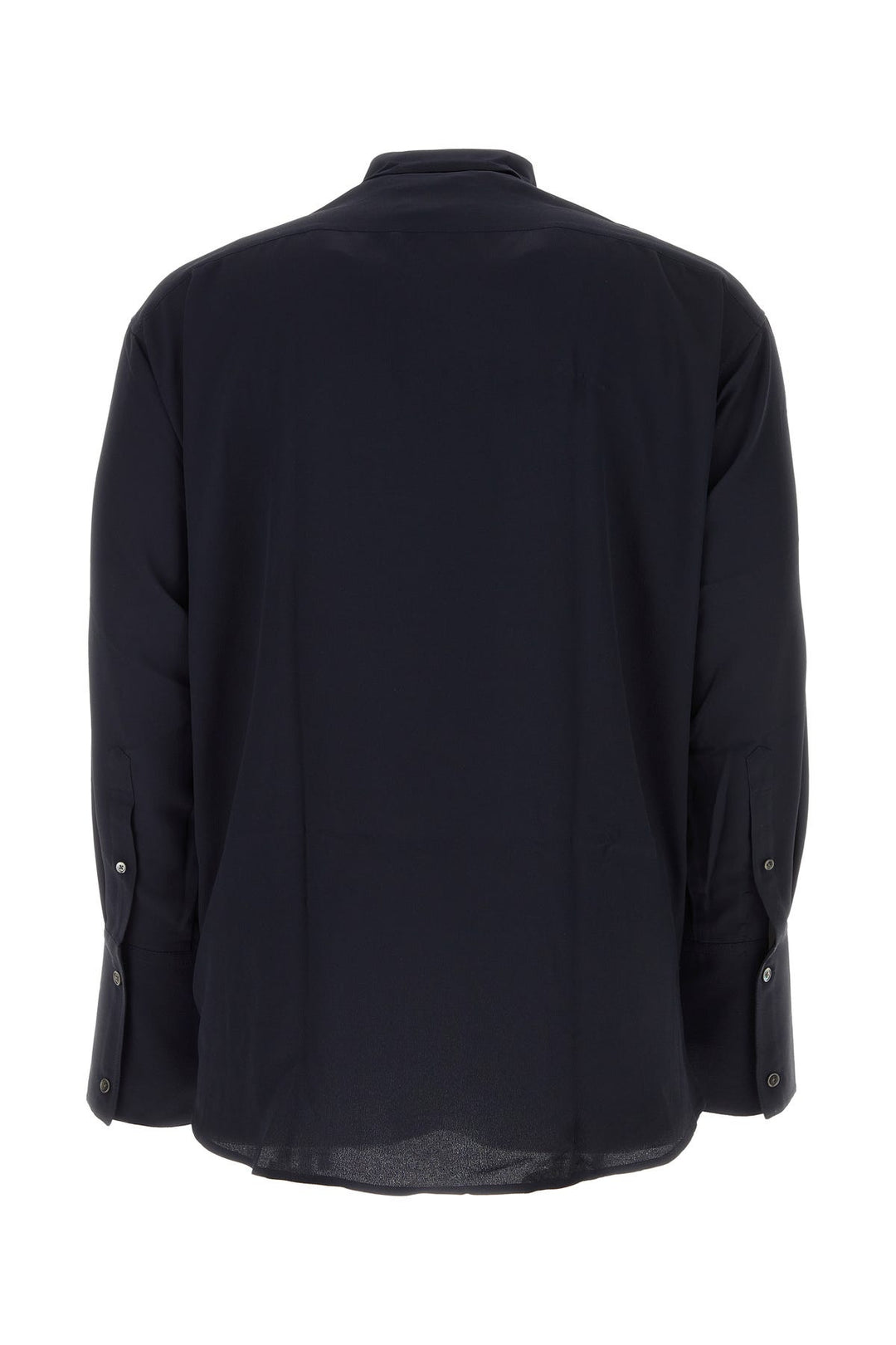 Midnight blue acetate blend oversize shirt