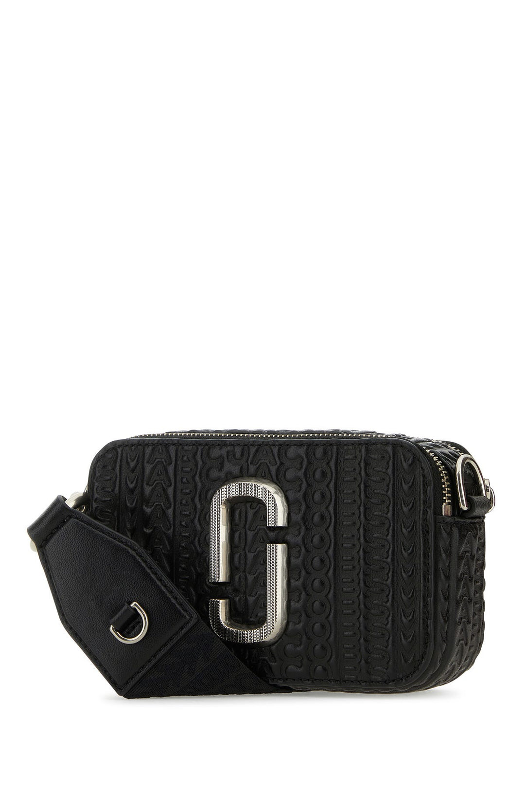 Black leather The Snapshot crossbody bag