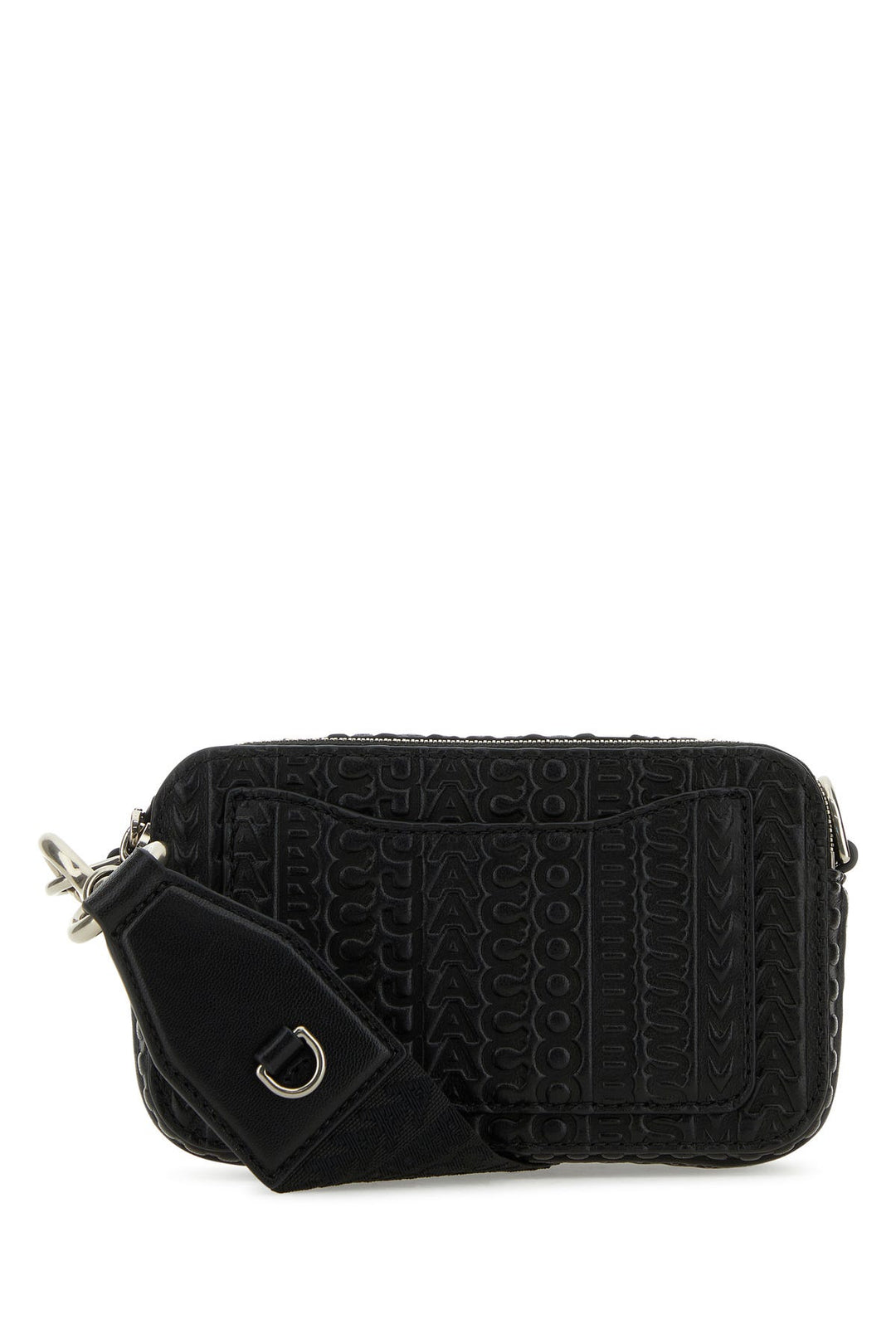 Black leather The Snapshot crossbody bag