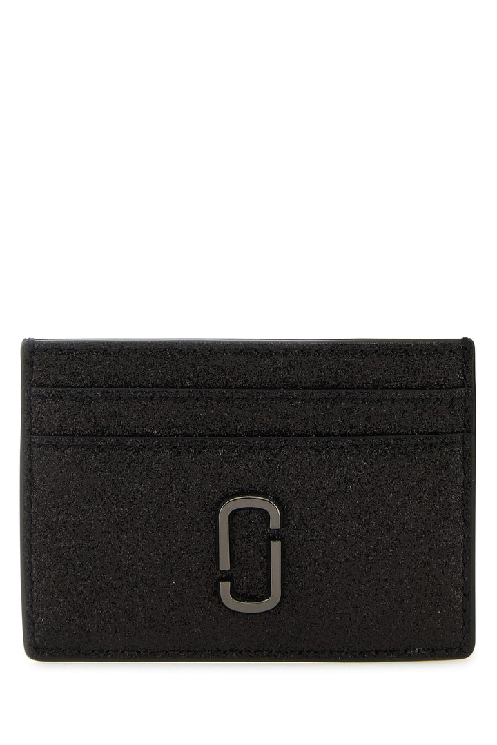 Black leather J Marc card holder