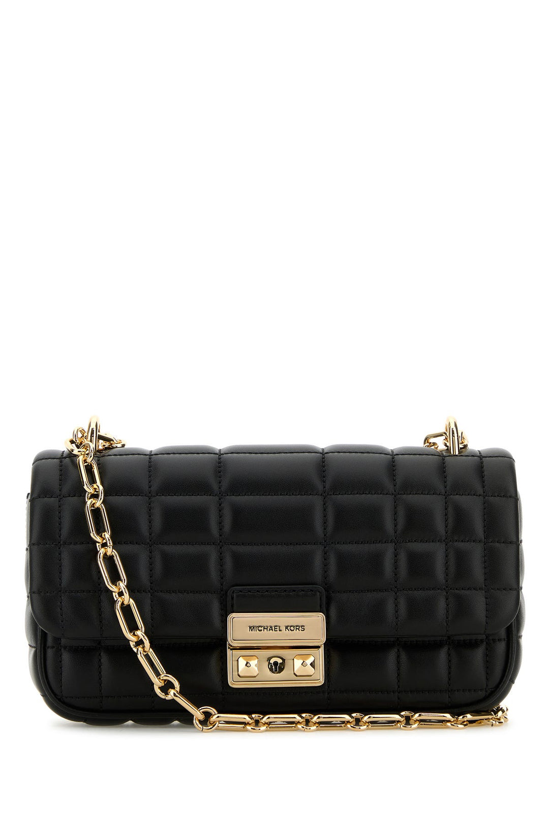 Black leather small Tribeca shoulder bag