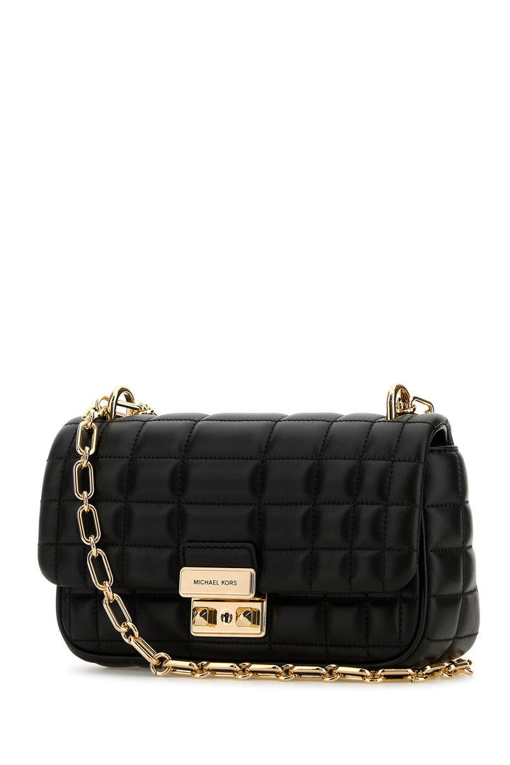 Black leather small Tribeca shoulder bag