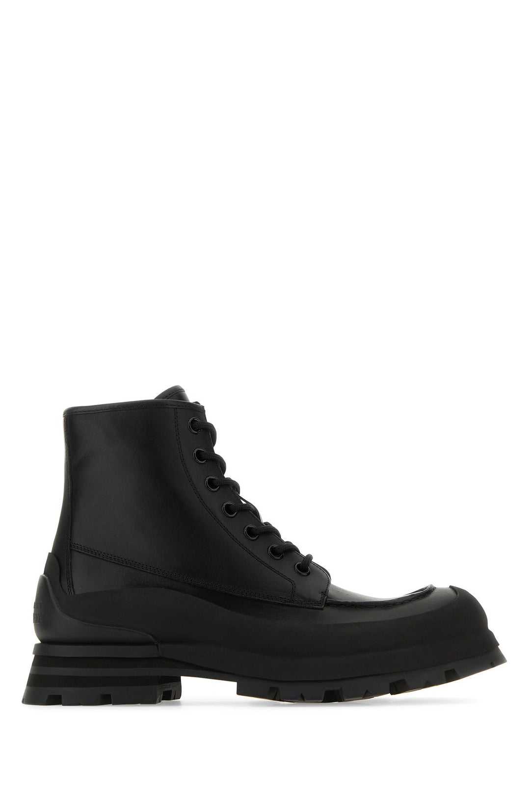 Black leather Wander ankle boots