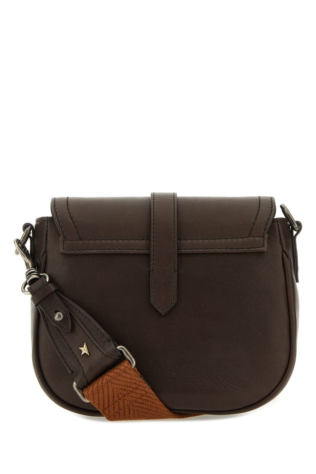 Dark brown leather small Sally crossbody bag