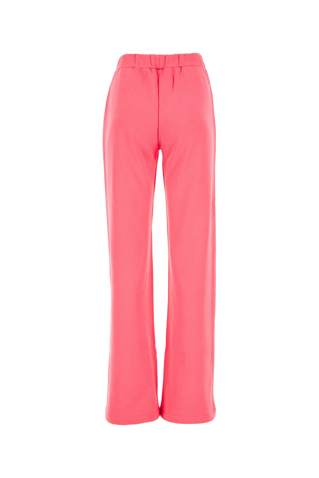 Dark pink cotton joggers