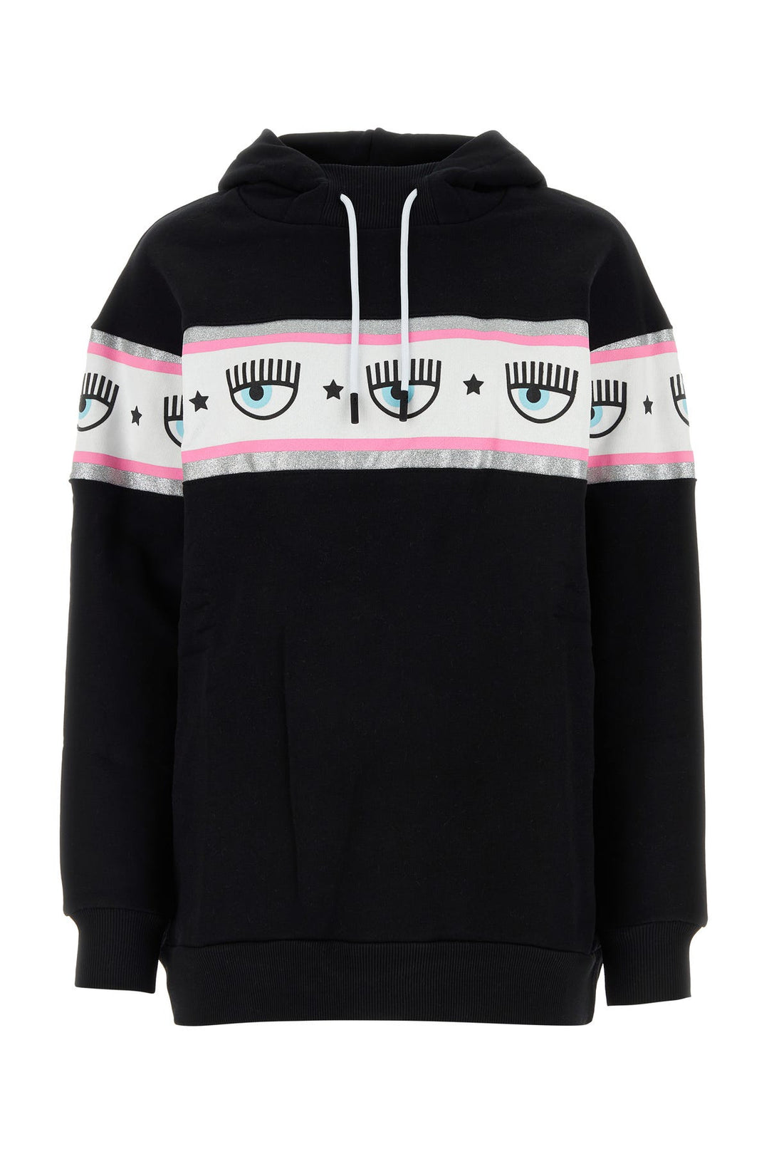 Black cotton oversize sweatshirt