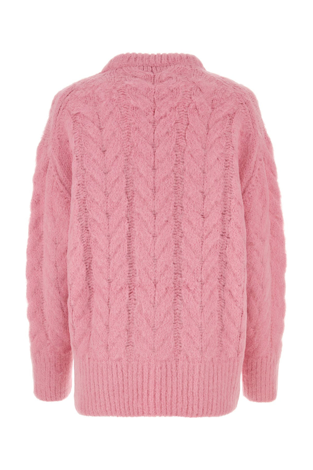 Pink alpaca blend oversize sweater