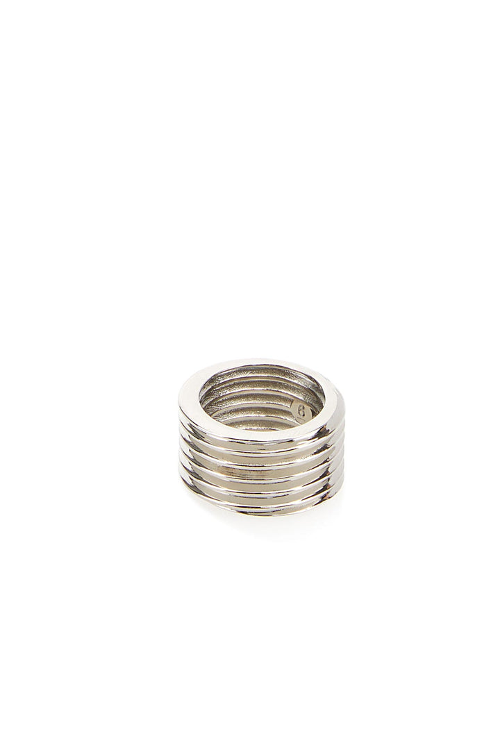 Silver metal ring