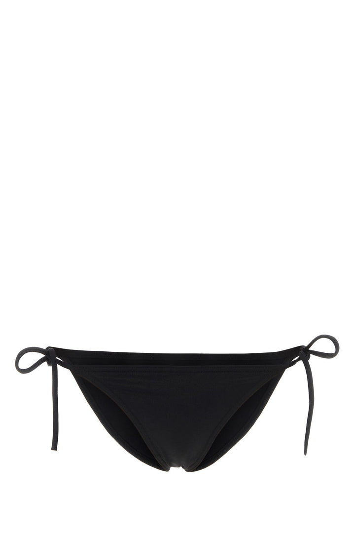 Black stretch nylon bikini bottom