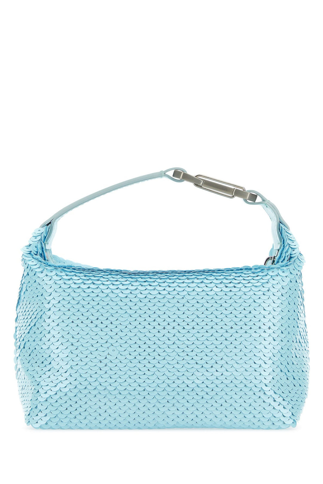 Pastel light-blue sequins Moonbag handbag