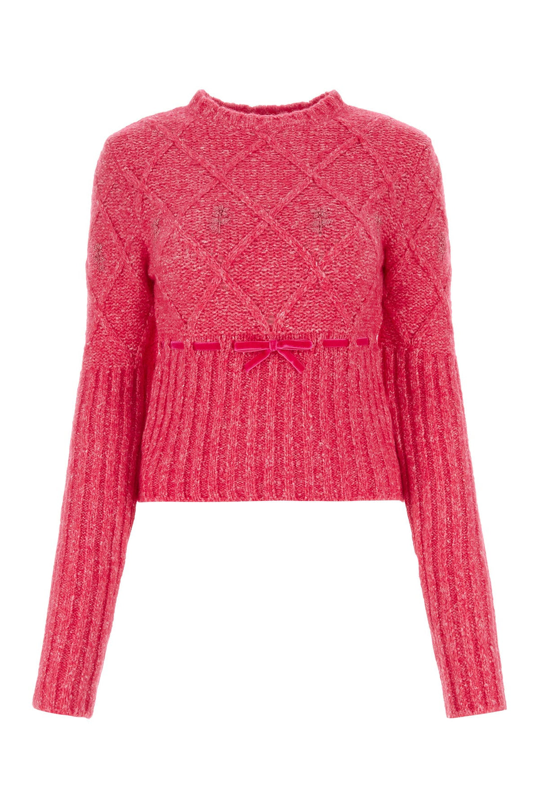 Fuchsia wool blend sweater