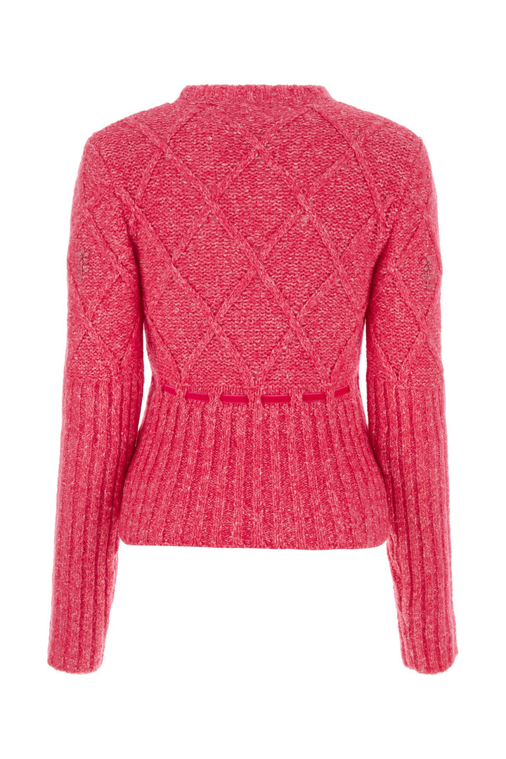 Fuchsia wool blend sweater