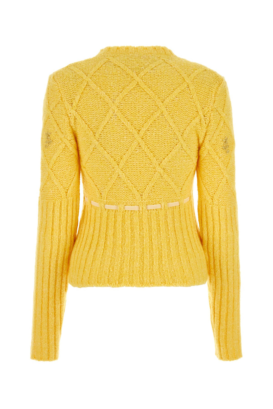 Yellow wool blend sweater