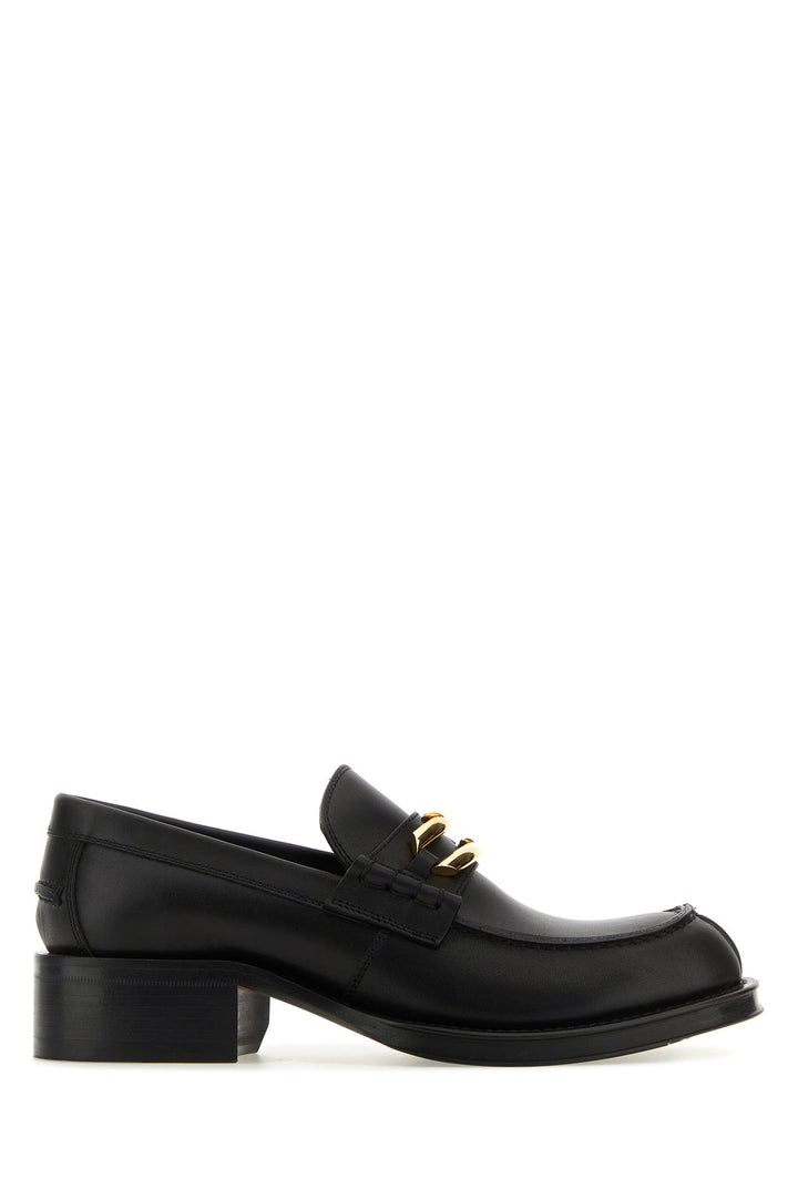 Black leather Medley loafers