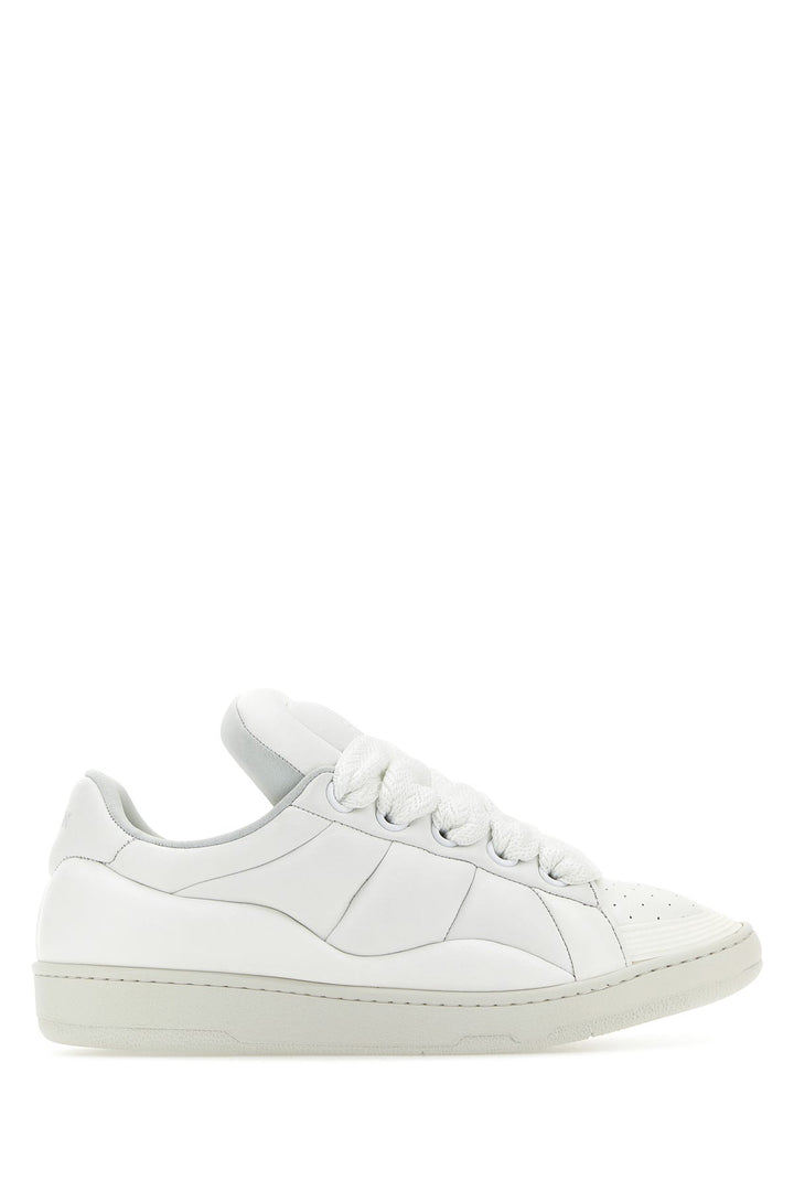 White nappa leather Curb XL sneakers