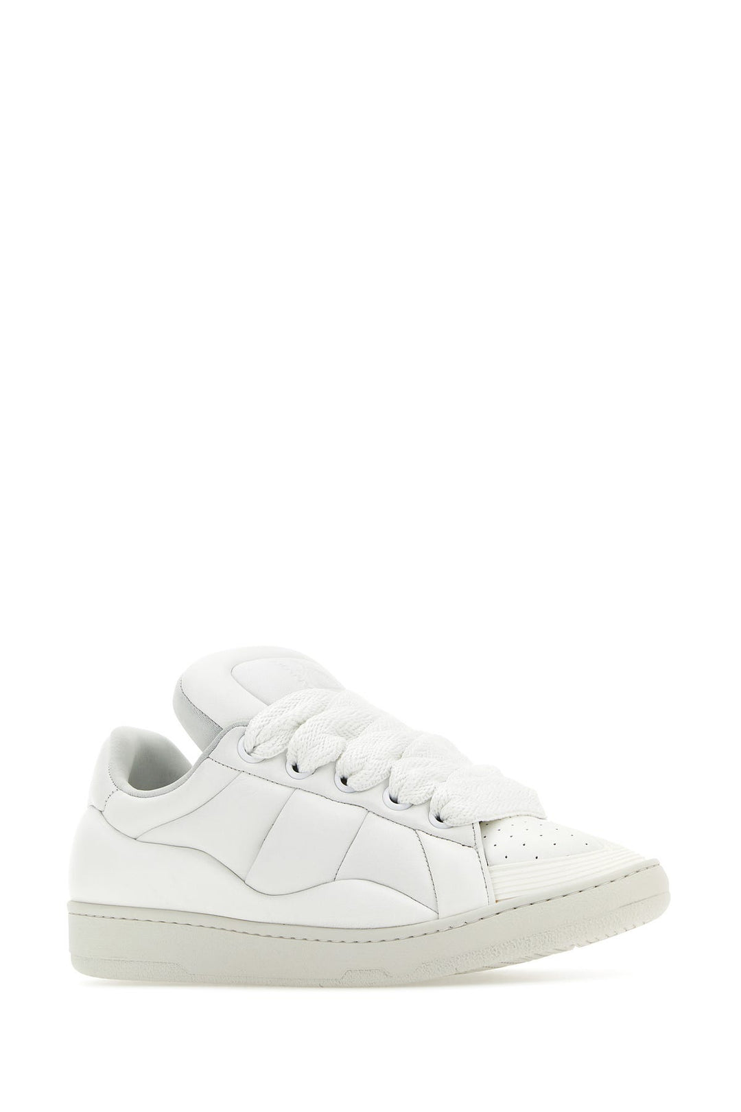 White nappa leather Curb XL sneakers