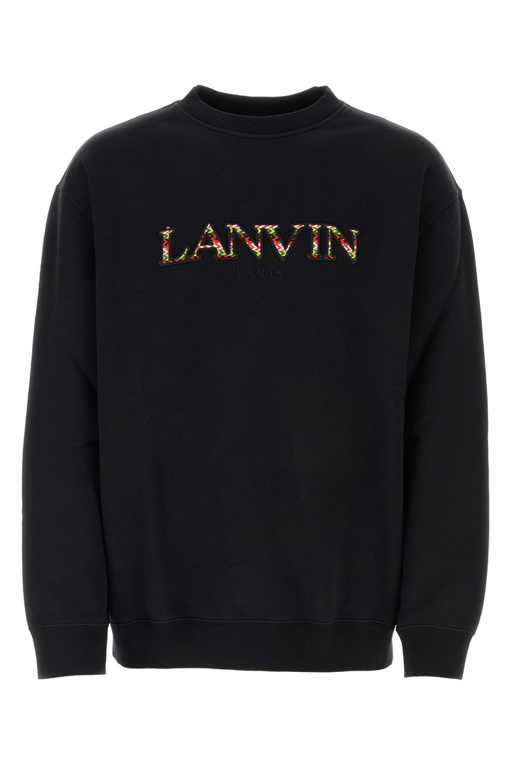 Black cotton sweatshirt