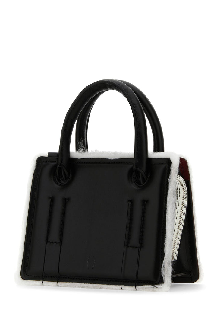 Black leather mini Otto handbag