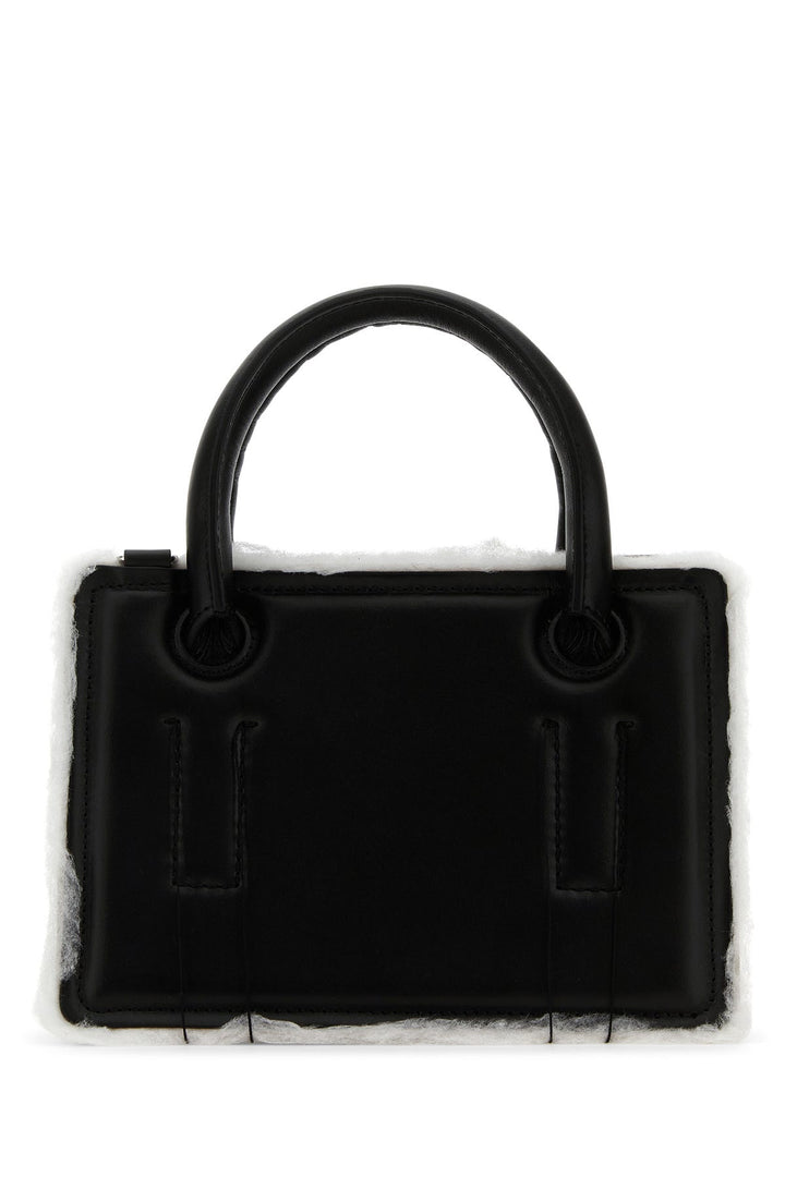 Black leather mini Otto handbag