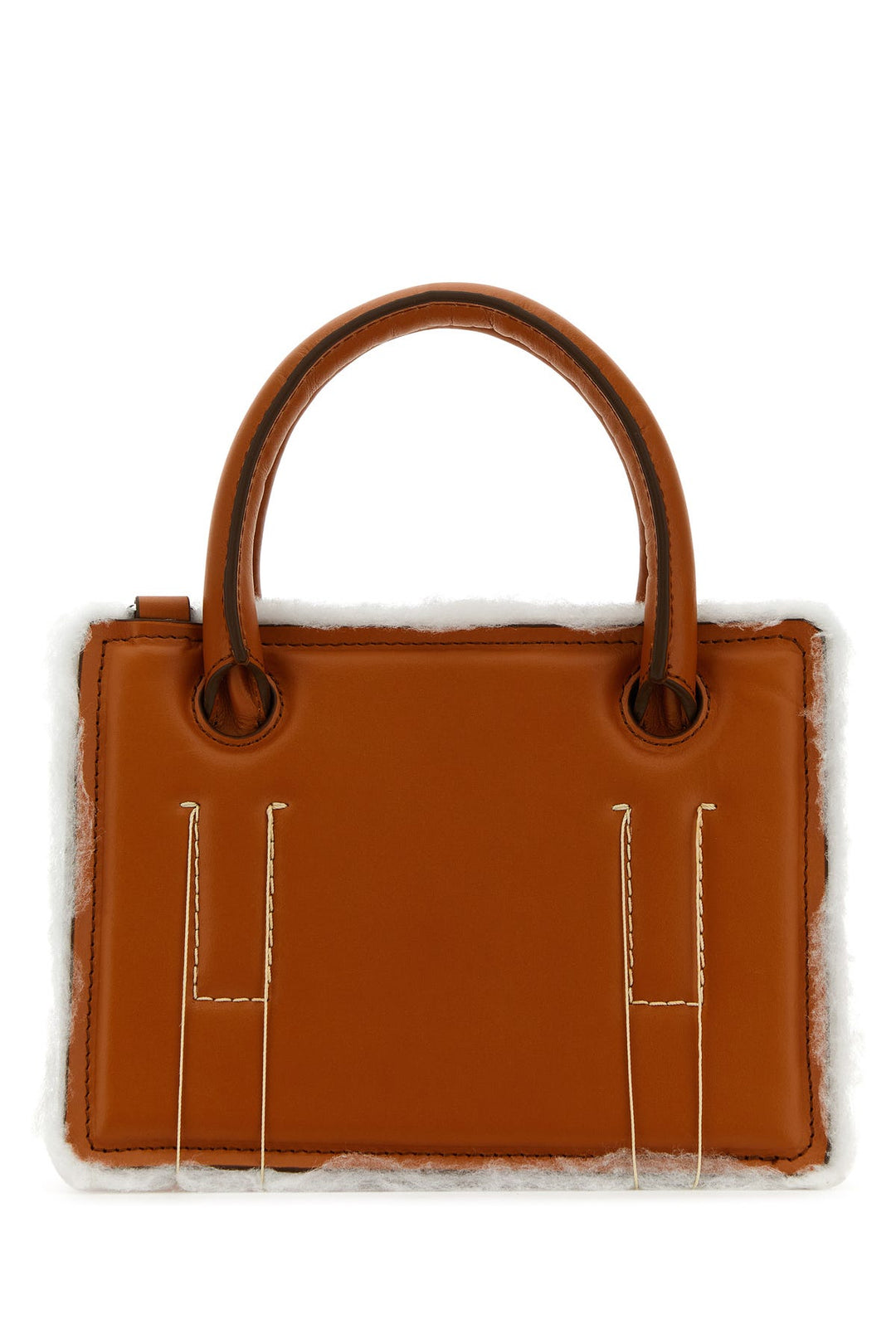 Caramel leather mini Otto handbag