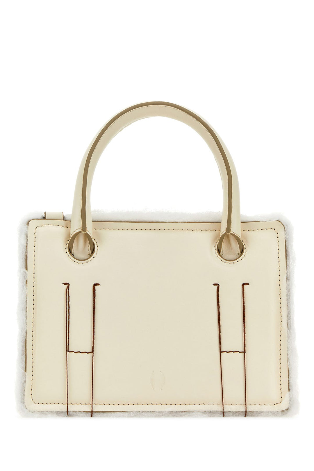 Ivory leather mini Otto handbag