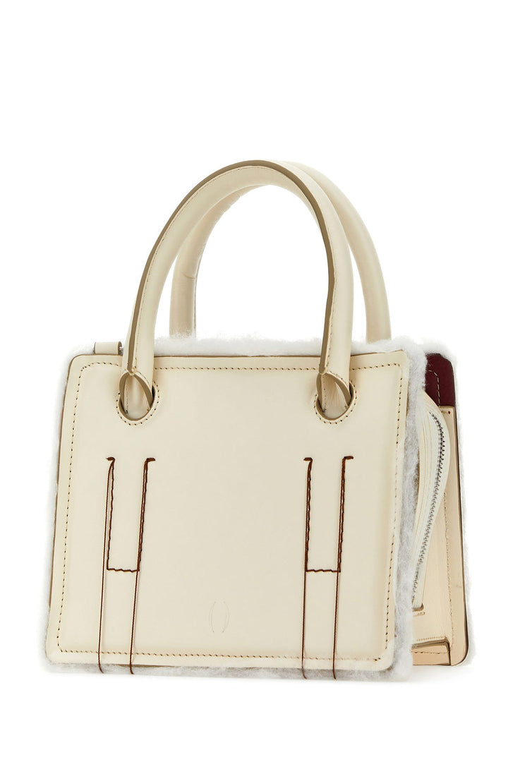 Ivory leather mini Otto handbag