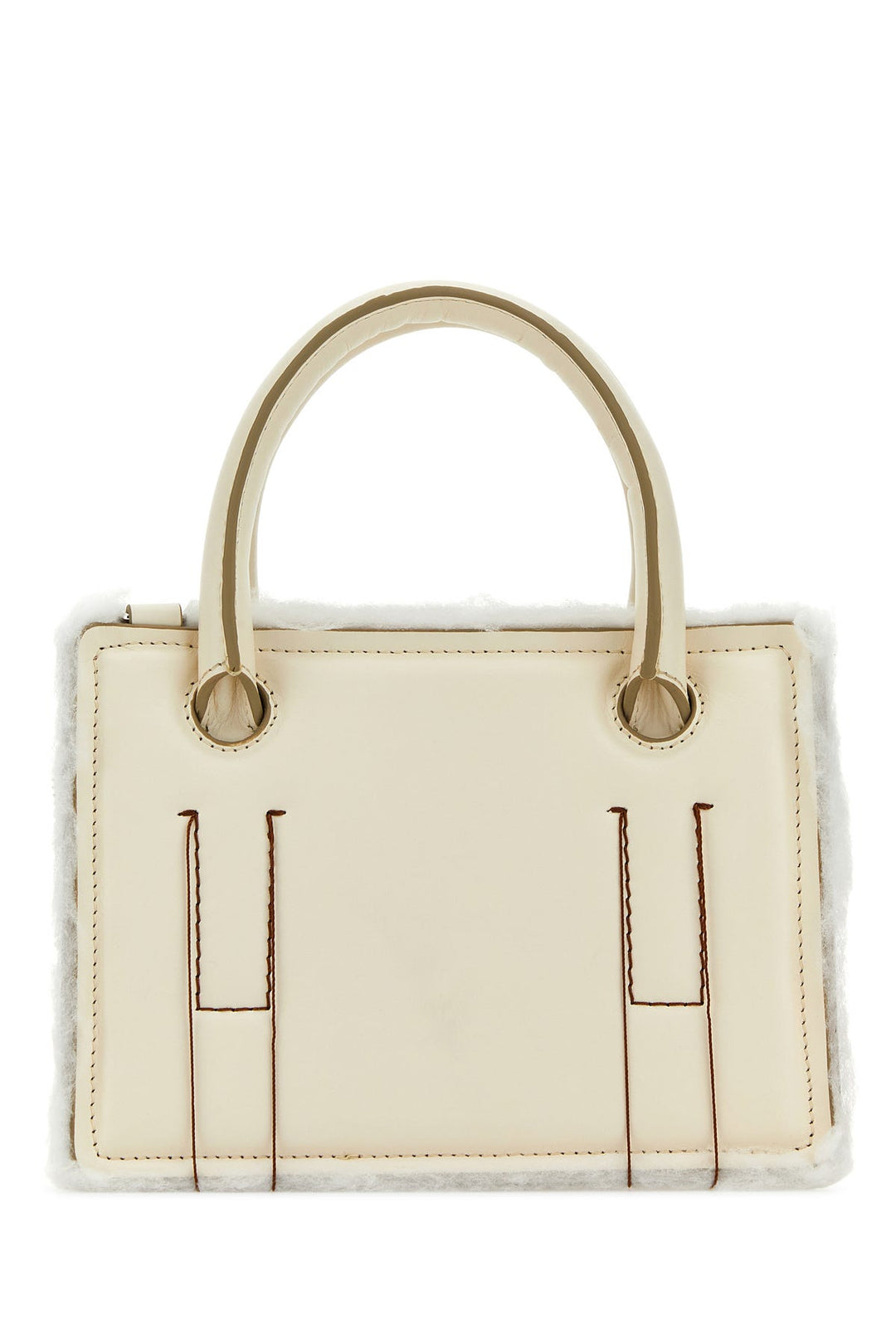 Ivory leather mini Otto handbag