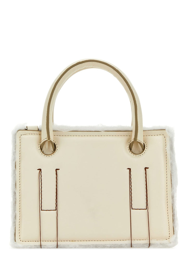 Ivory leather mini Otto handbag