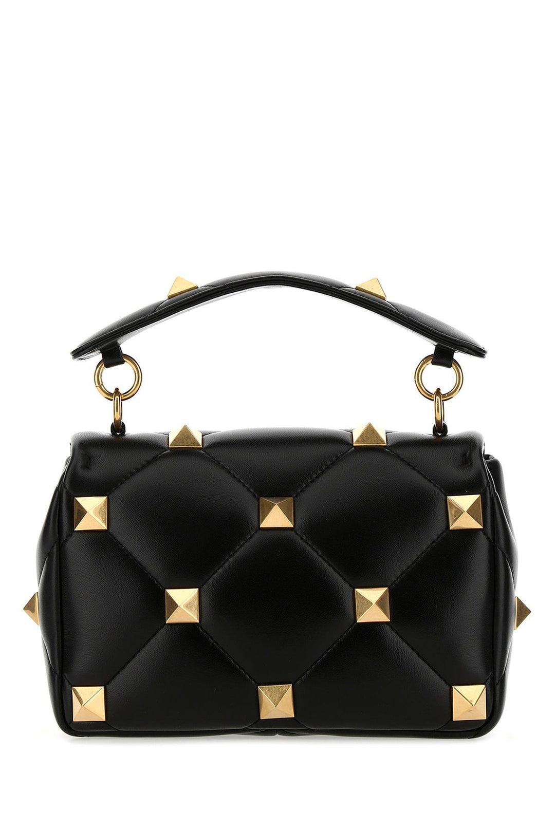 Black nappa leather medium Roman Stud handbag