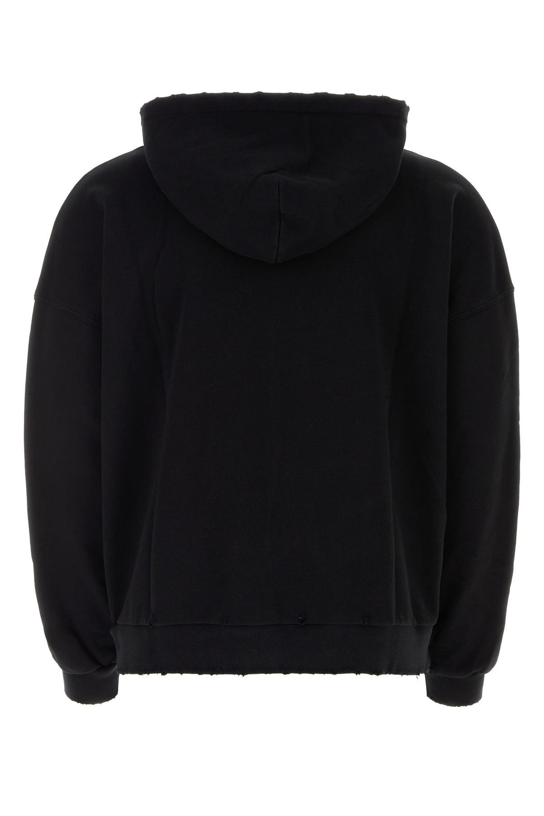 Black cotton oversize sweatshirt