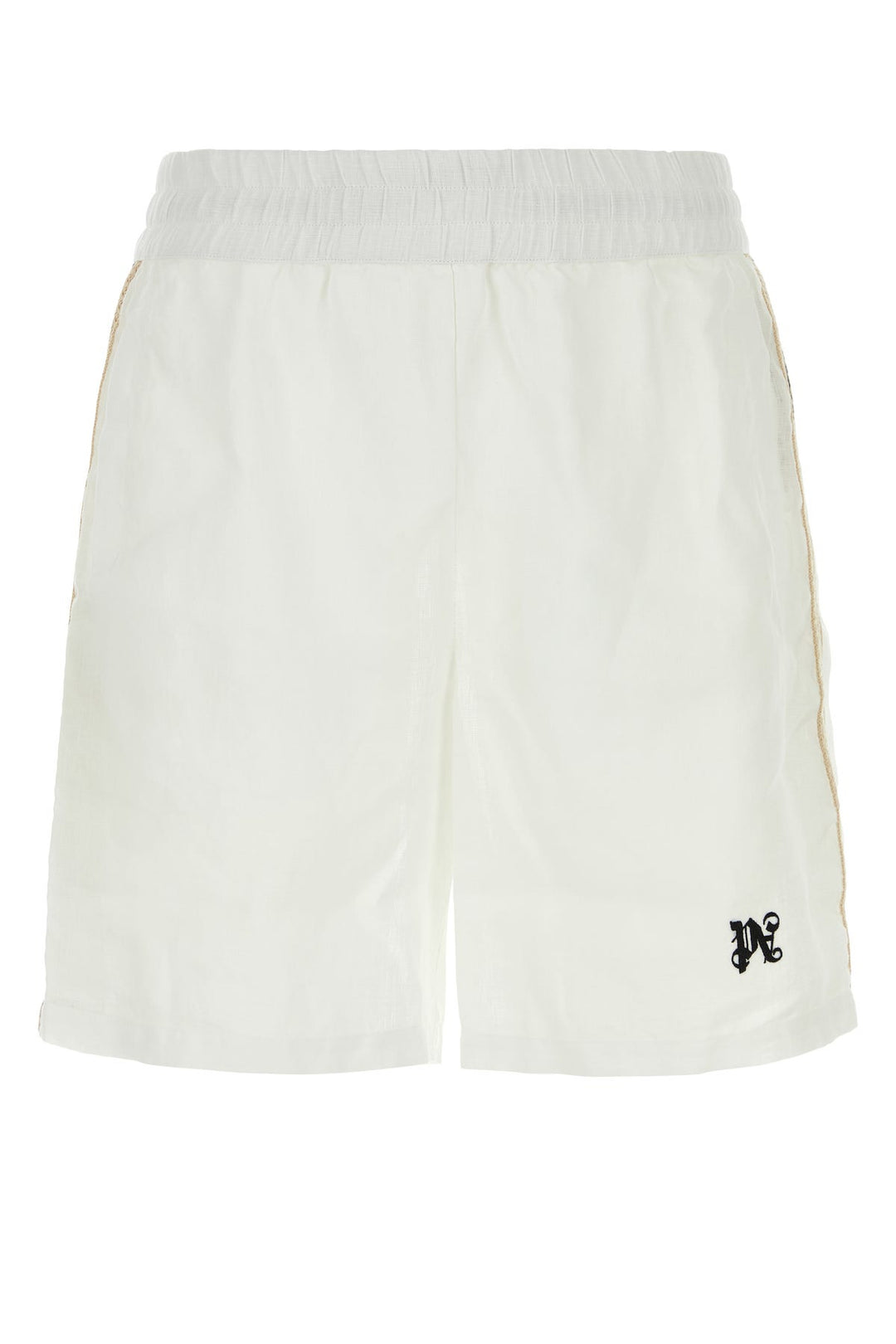 White linen Bermuda shorts