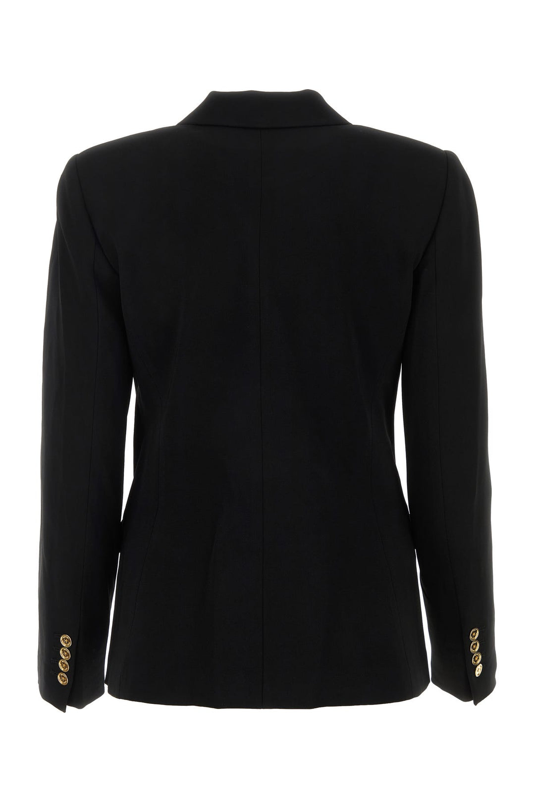 Black triacetate blend blazer